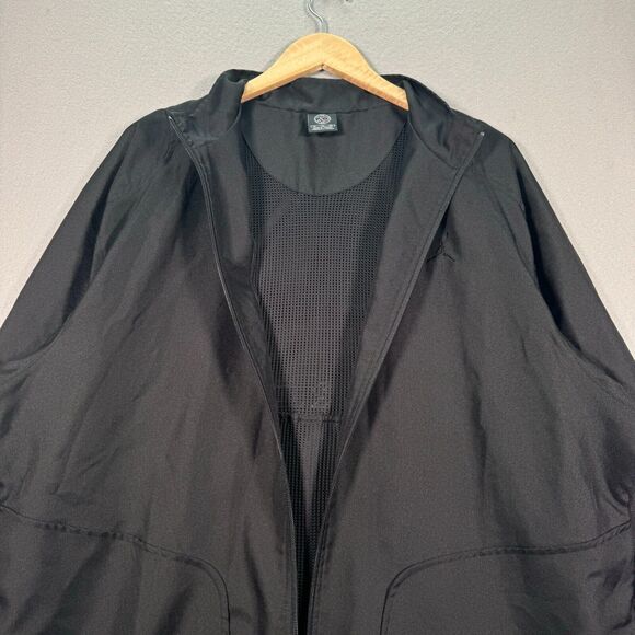 Vintage Jordan Track Jacket Mens XL Full Zip Black Swoosh Nike‎ Basketball Hoop - Picture 3 of 13